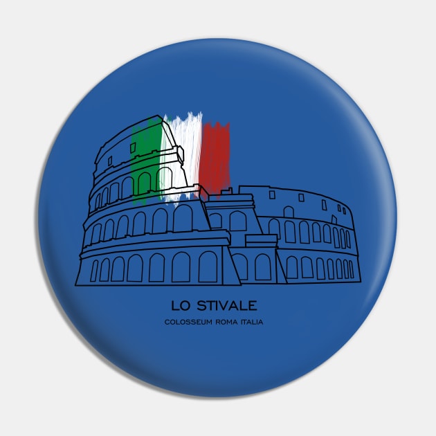 Colosseum Rome Italy Landmark CIty Pin by Noosa Studio