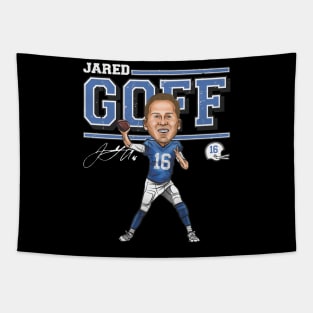 Jared Goff Detroit Cartoon Tapestry