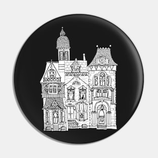 Color Me Victorian Houses Magnet and Stickers | Cherie's Art(c)2021 Pin