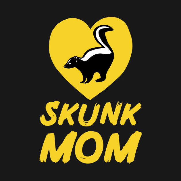 Skunk Mom for Skunk Lovers, Yellow by Mochi Merch