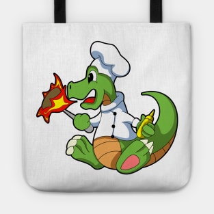 Dragon as Chef  with Cooking apron Tote