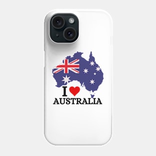 I love Australia with flag Essential summer vintage Phone Case