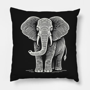 Elephant - Gentle Giant at Heart Pillow