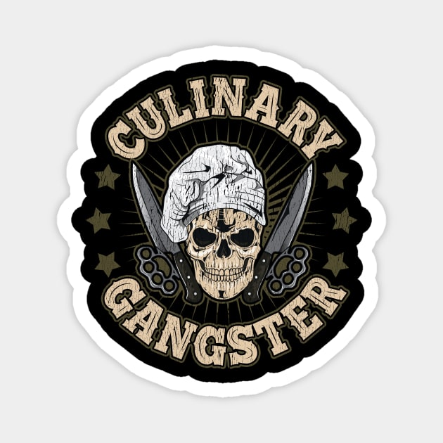 Cute & Funny Culinary Gangster Cooking Pun Magnet by theperfectpresents