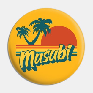 Musubi Hawaiian Food Retro Style Pin