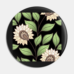 Spring Pattern with Floral Motifs Pin