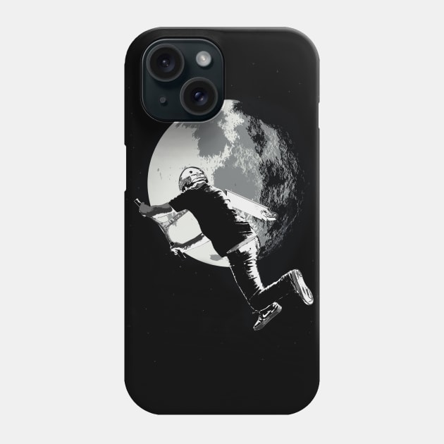 Tailing the Moon - Tail-whip Scooter Stunt Phone Case by Highseller