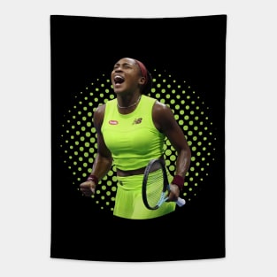 Coco Gauff American Tennis player Tapestry