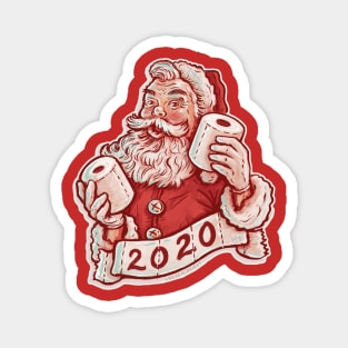 Toilet Paper Santa Claus Christmas 2020 Magnet