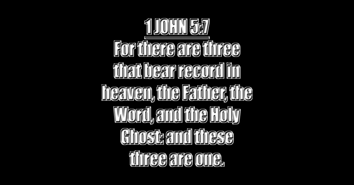1 John 5 7 King James Version KJV Bible Verse 1 John 5 7 Sticker 1-john-5-11-joy-93-7