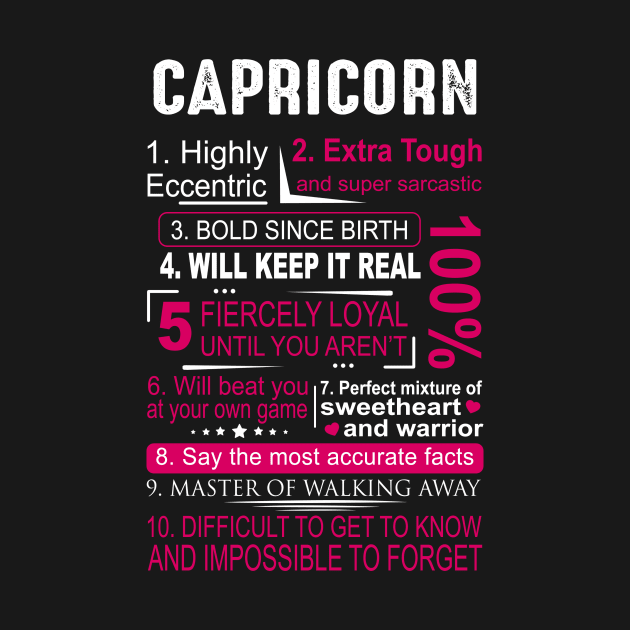 CAPRICORN ZODIAC by BTTEES