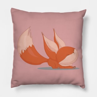 Cute fox stretching Pillow