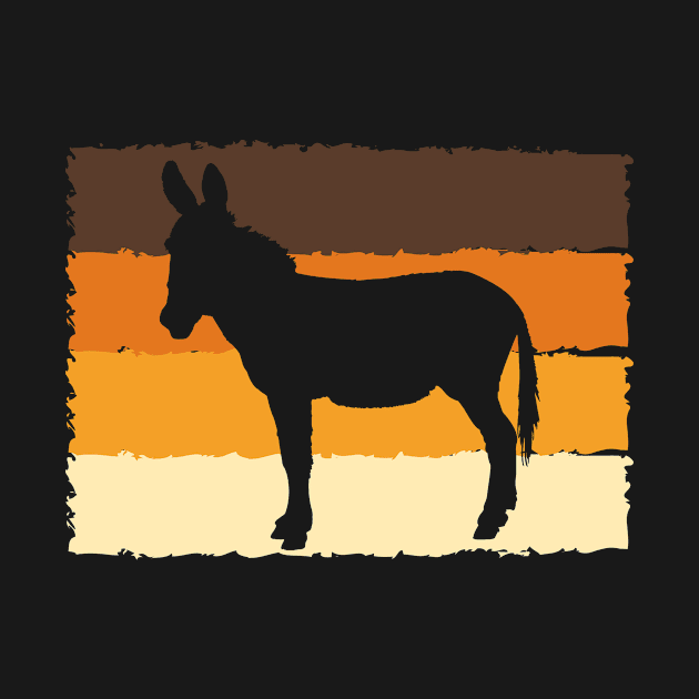 Retro Donkey | Mule Mules Donkeys Horse Farmer by DesignatedDesigner