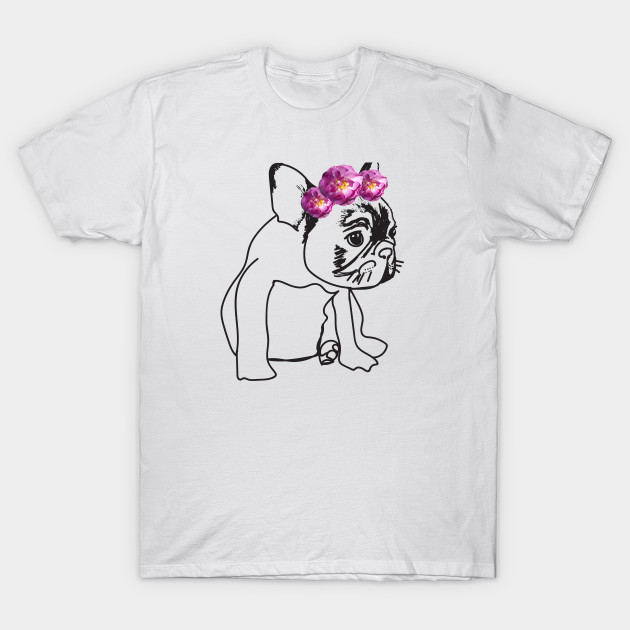 Love French Bulldog French Bulldog Baby Dog Drawing T Shirt