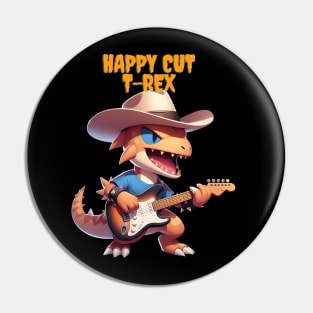 Happy Cut T-Rex Pin