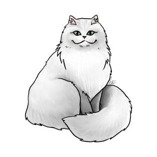 Cat - Persian - White T-Shirt