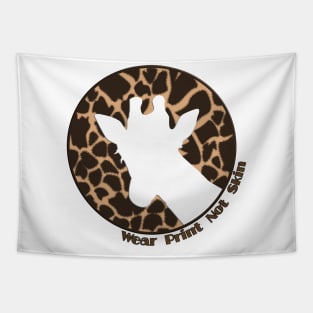 Giraffe - Wear Print Not Skin Tapestry