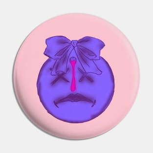 Purple Female DeaDBeaT Logo Pin