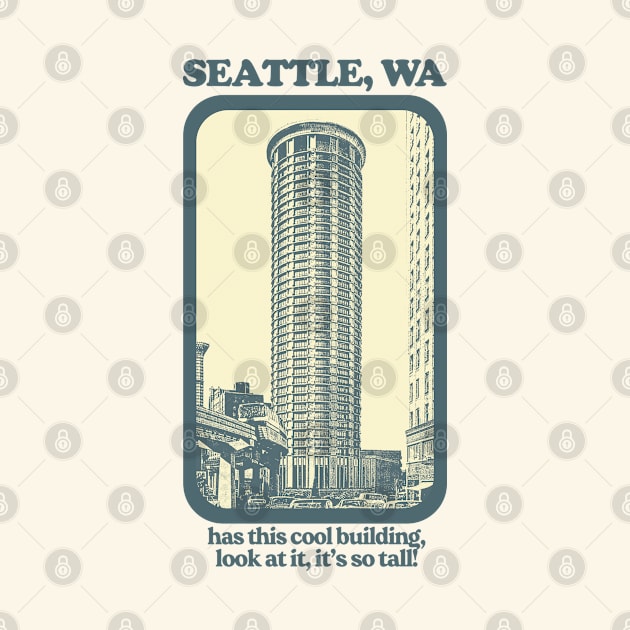 Seattle, Wa // Humorous Retro Style Tourism Design by DankFutura