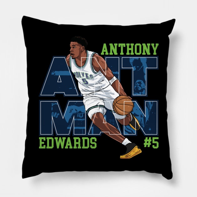 Anthony Edwards Pillow by lazartemarjun