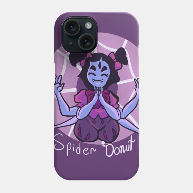 spider donut Phone Case by inkpocket