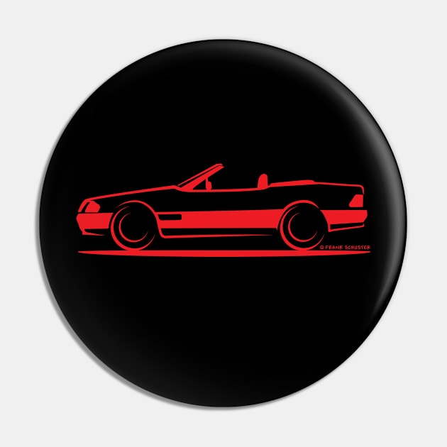 Mercedes Benz 500SL W129 Red Pin by PauHanaDesign