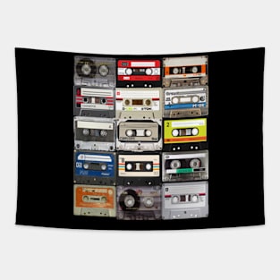 Retro Cassette Tapes Shirt Tapestry