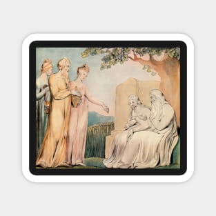 job accepting charity 1825 - William Blake Magnet
