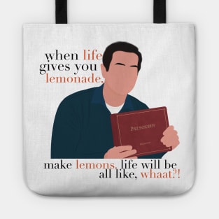 Modern Family Phil Dunphy When Life Gives You Lemonade Make Lemons Phil's-Osophy Meme Fan Art Tote