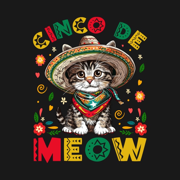 Cinco De Meow Mexican Cat by antrazdixonlda