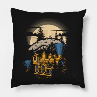 THE TRAIN SPOTTER - I LOVE TRAINS- WARNING I MAY SPONTANEOUSLY START TALKING ABOUT TRAINS- GIFT FOR TRAIN LOVER Pillow