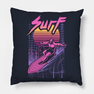 Surf the Vapor Wave Pillow