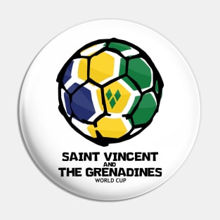 Saint Vincent and the Grenadines Football Country Flag Pin