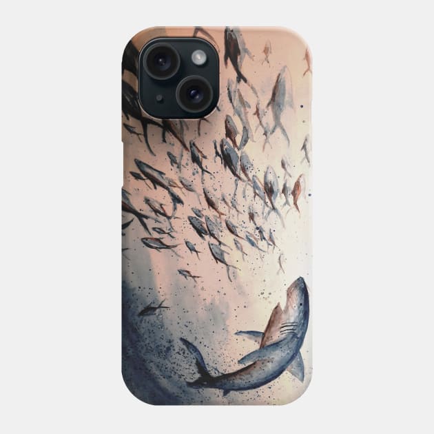 Shark Attack Phone Case by HammerPenStudio