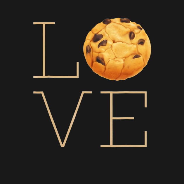 Cute Funny I Love Chocolate Chip Cookies by franzaled