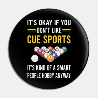 Smart People Hobby Cue Sports Pin