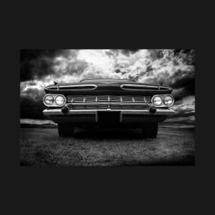 1959 Chevy Impala, black and white T-Shirt