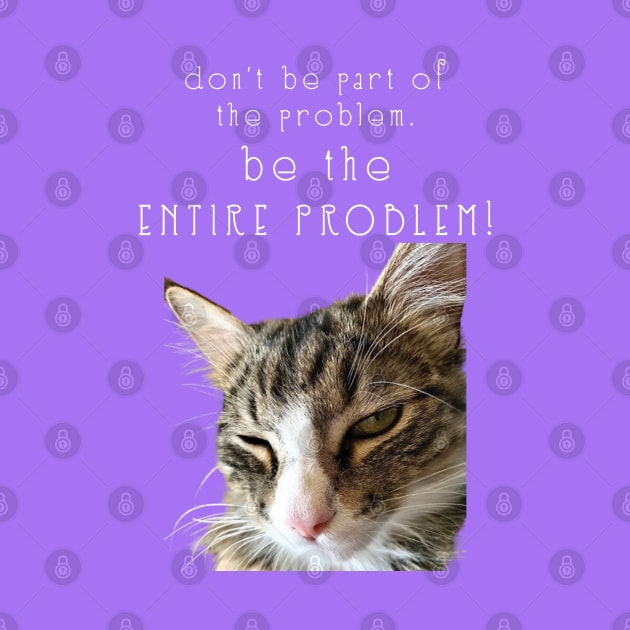 dont be part of the problem BE THE ENTIRE PROBLEM  Maine Coon Cat by TanoshiiNeko