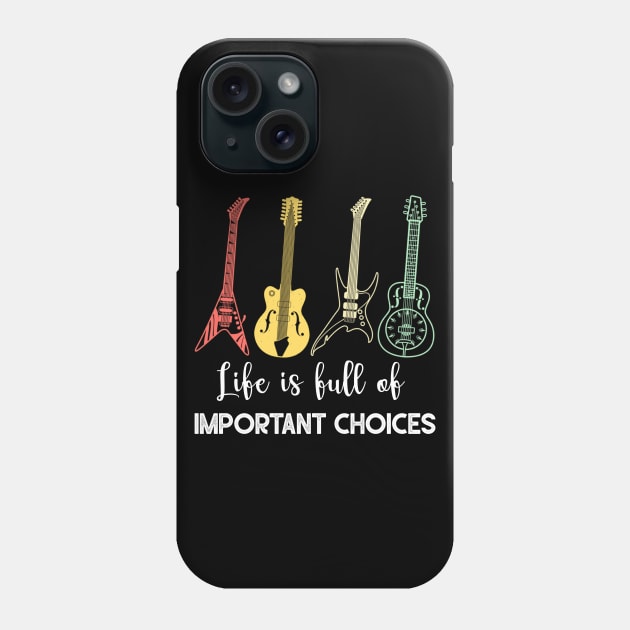 LIFE IS FULL OF IMPORTANT CHOICES Phone Case by AdelaidaKang