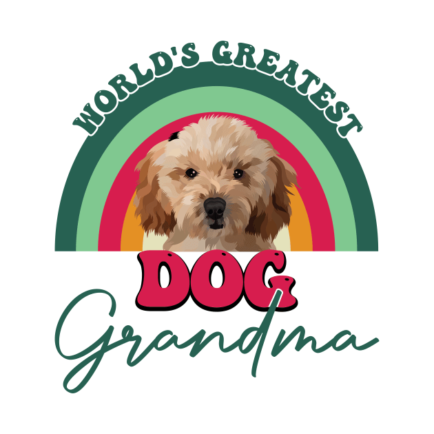 World's Greatest Dog Grandma  Cute Dog Owner by KB Badrawino