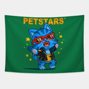 cool cat cartoon petstars Tapestry