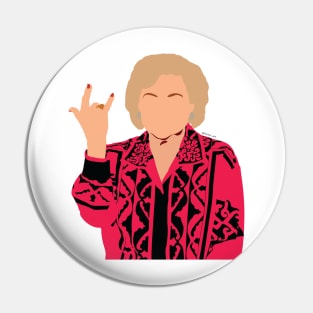 Betty White Pin