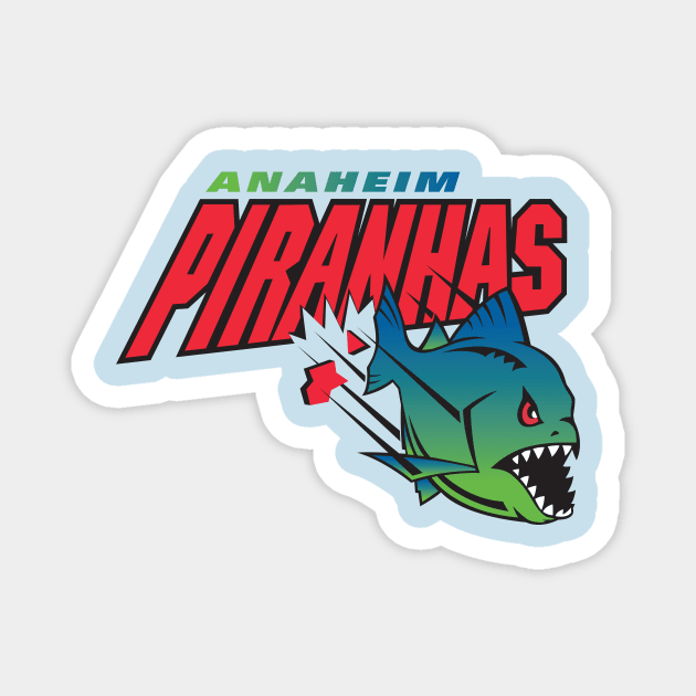 Ahaheim Piranhas Magnet by MindsparkCreative