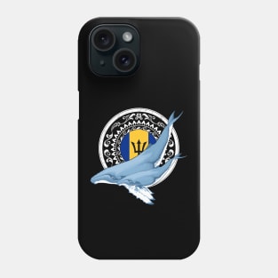 Humpback Whale Flag of Barbados Phone Case