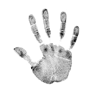 Hand palm dlan fingerprint T-Shirt