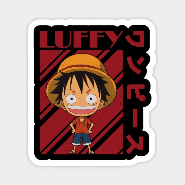 monkey d luffy Magnet by HokiShop