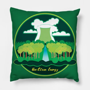 Nuclear Energy Plant Clean Energy Pillow