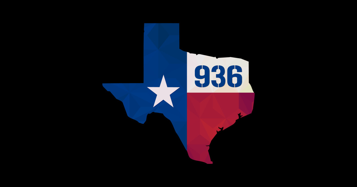 Texas USA 936 Area Code Texas Usa 936 Area Code Sticker TeePublic