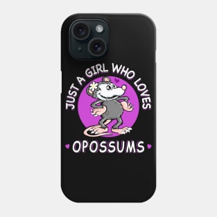 Opossum lover funny gift for women Phone Case