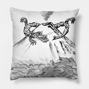 dragon fuji Pillow